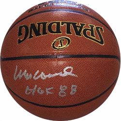 Wes Unseld Signed NBA Indoor/Outdoor Spalding Basketball HOF 88 (Washington Bullets- Gold Logo-Panel