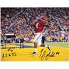 Image 1 : TJ Yeldon Signed Alabama Crimson Tide 16X20 Photo #4 AJ To TJ And Play Diagram (Horizontal TD Vs LSU