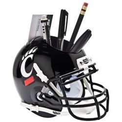 Cincinnati Bearcats (Black) NCAA Football Schutt Mini Helmet Desk Caddy