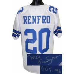 Mel Renfro Signed Dallas Cowboys White Prostyle Jersey HOF 96