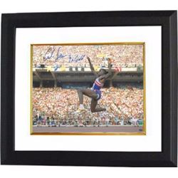 Carl Lewis Signed Team USA 16X20 Photo Custom Framed 1992 Barcelona Olympics 9 X Gold