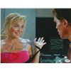 Image 1 : Sharon Stone Signed Total Recall Hands Up With Arnold Schwarzenegger 11X14 Photo