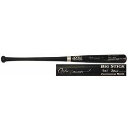 Andre Dawson Signed Rawlings Black Big Stick Baseball Bat W/HOF 2010