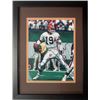 Image 1 : Bernie Kosar Signed Cleveland Browns 8X10 Photo Custom Framed (White Jersey Dropback)