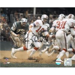 Jim Plunkett Signed New England Patriots 8X10 Photo (1971 Rookie Of The Year)
