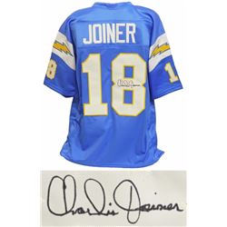 Charlie Joiner Signed Powder Blue Throwback Custom Football Jersey