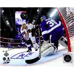 Andrew Shaw Signed Chicago Blackhawks 2015 Stanley Cup Finals Action 8X10 Photo