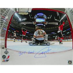 Andrew Shaw Signed Blackhawks 2013 Stanley Cup Finals Game 1 Winning Goal 16X20 Photo W/"3OT Goal"