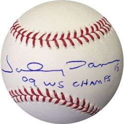 Johnny Damon Signed Official Major League Baseball 09 WS Champs (New York Yankees)