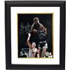 Image 1 : George Gervin Signed San Antonio Spurs 8X10 Photo Custom Framed ICE Vs Rockets