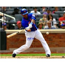 Juan Lagares Signed New York Mets 16X20 Photo #12 (Batting Horizontal)