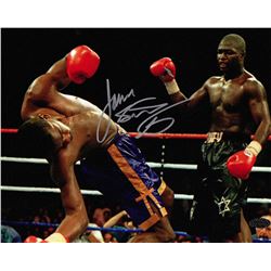 James Toney Signed Boxing Action 8X10 Photo