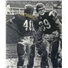 Image 1 : Gale Sayers Signed Chicago Bears Standing On Field With Mike Ditka 16X20 Photo