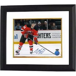 Adam Henrique Signed New Jersey Devils 8X10 Photo Custom Framed Horizontal