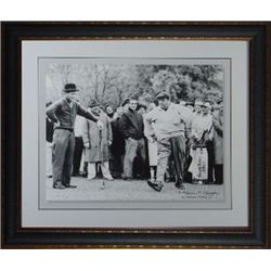 Arnold Palmer Unsigned 11X14 Photo Leather Framed W/ Gleason