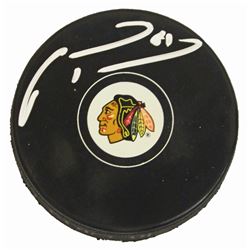 Marian Hossa Signed Chicago Blackhawks Logo Hockey Puck