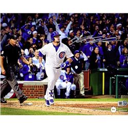 Kyle Schwarber Signed Chicago Cubs 2015 Playoffs HR Action 8X10 Photo