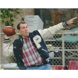 Ed O'neill Signed Married With Children Football Touchdown Pose 16X20 Photo