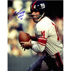 Y.A. Tittle Signed Giants Close Up Action 8X10 Photo W/HOF'71