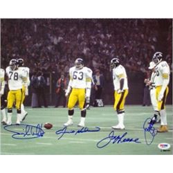 LC Greenwood Signed Pittsburgh Steelers 11X14 Photo 4 Sig- PSA Hologram