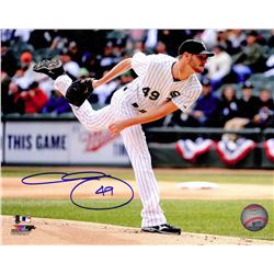 Chris Sale Signed Chicago White Sox Pitching Follow Through Action 8X10 Photo