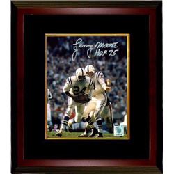 Lenny Moore Signed Baltimore Colts 8X10 Photo Custom Framed HOF 75