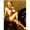 Image 1 : Jenna Jameson Signed Nude Topless On Beach Hands In Sand 11X14 Photo