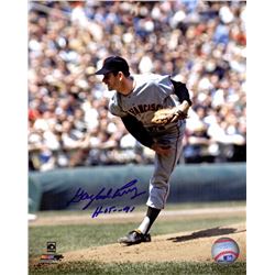 Gaylord Perry Signed San Francisco Giants Pitching Action 8X10 Photo W/HOF'91