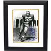 Image 1 : Maxie Baughan Signed Philadelphia Eagles 8X10 B&W Photo Custom Framed 1960 World Champs #55