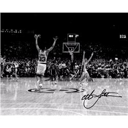 Christian Laettner Signed Duke Blue Devils B&W 'The Shot' Celebration Vs Kentucky 8X10 Photo