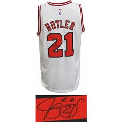 Jimmy Butler Signed Chicago Bulls White Official Adidas NBA Swingman Premier Jersey