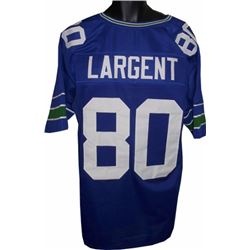 Steve Largent Seattle Seahawks Unsigned Blue TB Prostyle Jersey XL
