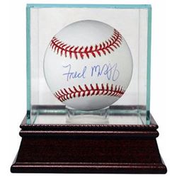 Fred Mcgriff Signed Official Major League Baseball W/Glass Case