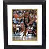 Image 1 : Magic Johnson Signed Team USA Olympic Dream Team 8X10 Photo Custom Framed (Navy Jersey Dribble)
