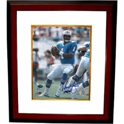 Warren Moon Signed Houston Oilers 8X10 Photo HOF06 Custom Framed