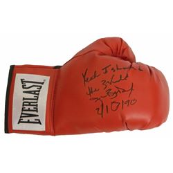 James Buster Douglas Signed Everlast Boxing Glove W/Yeah I Shocked The World 2-10-90