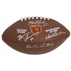 Dick Butkus & Mike Singletary & Brian Urlacher Signed Bears Logo Football W/Monsters Of The Midway