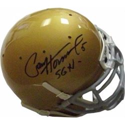 Paul Hornung Signed Notre Dame Authentic Schutt Mini Helmet 56H (Heisman)