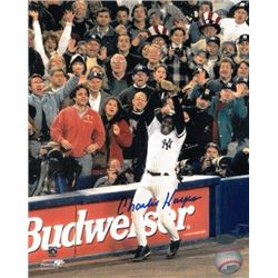 Charlie Hayes Signed New York Yankees 8X10 Photo (1996 World Series Last Out)