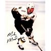 Image 1 : Mike Modano Signed Dallas Stars Action White Jersey 8X10 Photo