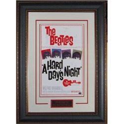 The Beatles Unsigned "Hard Days Night" Vintage Movie Poster Premium Leather Framed 20X28 (Entertainm