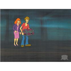 Daphne And Shaggy With Chest , Scoob-Doo Production Cel