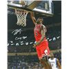 Image 1 : Bobby Portis Signed Bulls Action Dunk 16X20 Photo W/Crazy Eyes