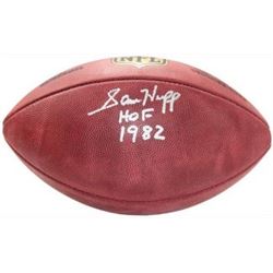 Sam Huff Signed Official NFL New Duke Football HOF 1982 (New York Giants)- Steiner Hologram