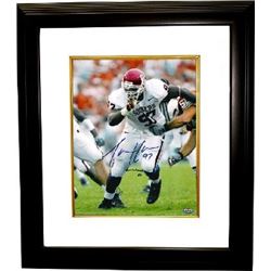 Tommie Harris Signed Oklahoma Sooners Lombardi03 16X20 Photo Custom Framed