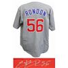 Image 1 : Hector Rondon Signed Grey Custom Baseball Jersey