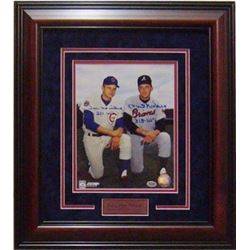 Phil Niekro Signed Atlanta Braves 8X10 Photo Custom Framed 318 W's W/ Joe Niekro