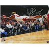 Image 1 : Dennis Rodman Signed Chicago Bulls Diving For Basketball 16X20 Photo W/Worm, 3 Peat 96-98, HOF 11