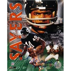 Gale Sayers Signed Chicago Bears HOF Collage 16X20 Photo