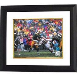 Brett Favre Signed Green Bay Packers 8X10 Photo Custom Framed Ironman 297 Starts- Favre Hologram